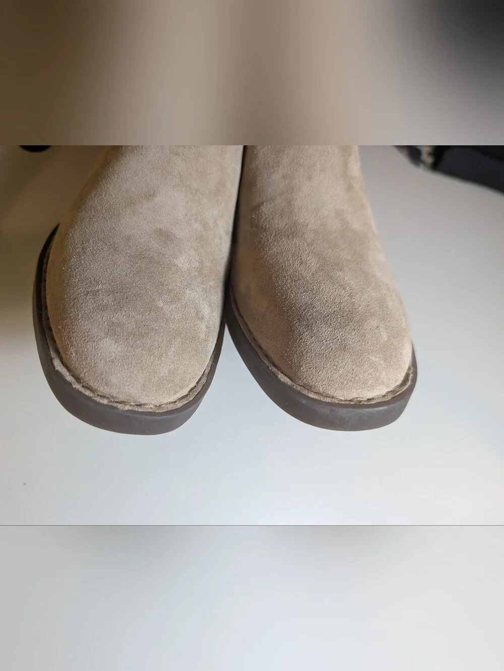 Born Taupe Suede Leather Tori Ankle Boots Size 11M NWT